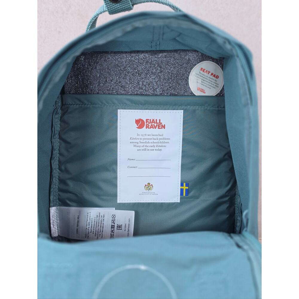Fjällräven Kånken Mini Backpack 23561 Frost Green – NWT - Picture 2 of 6